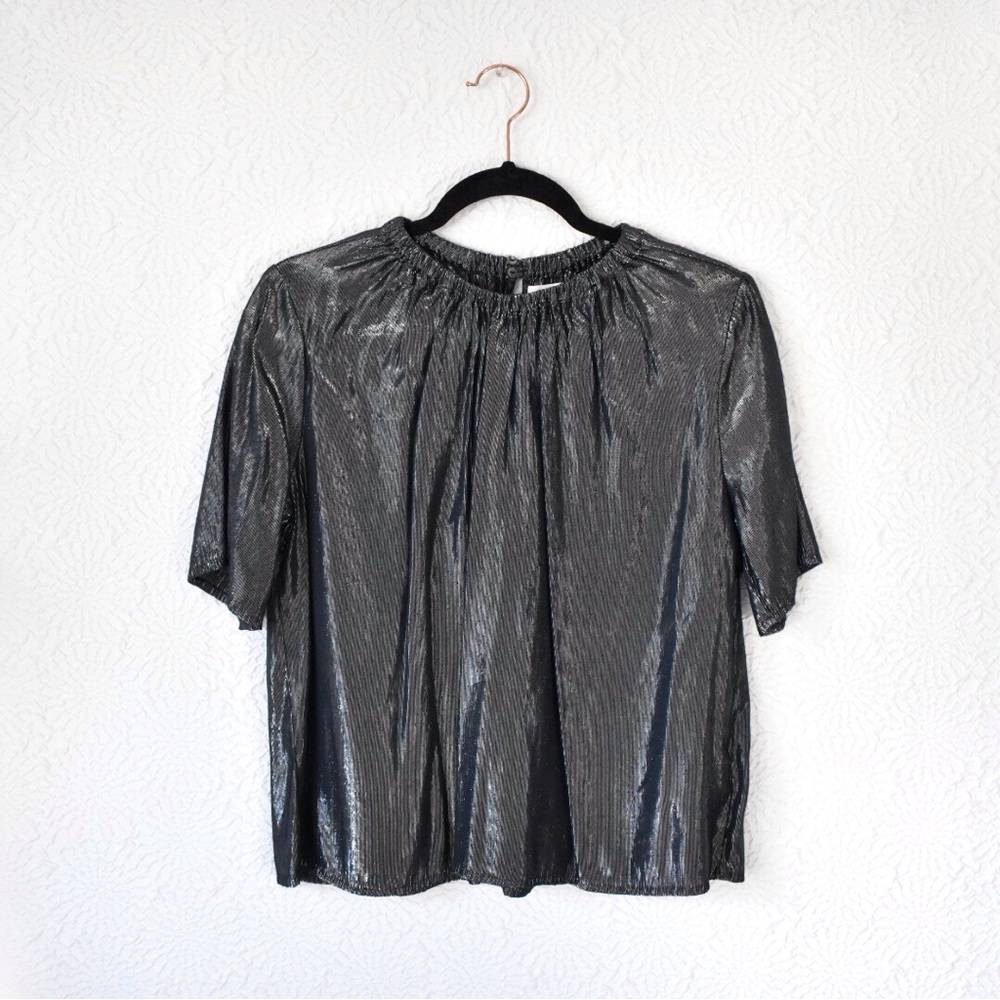 Velvet by Graham & Spencer Harlow Lamé Top